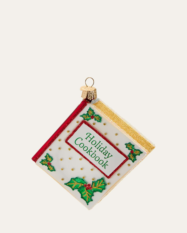 Christmas Cookbook Christmas Ornament