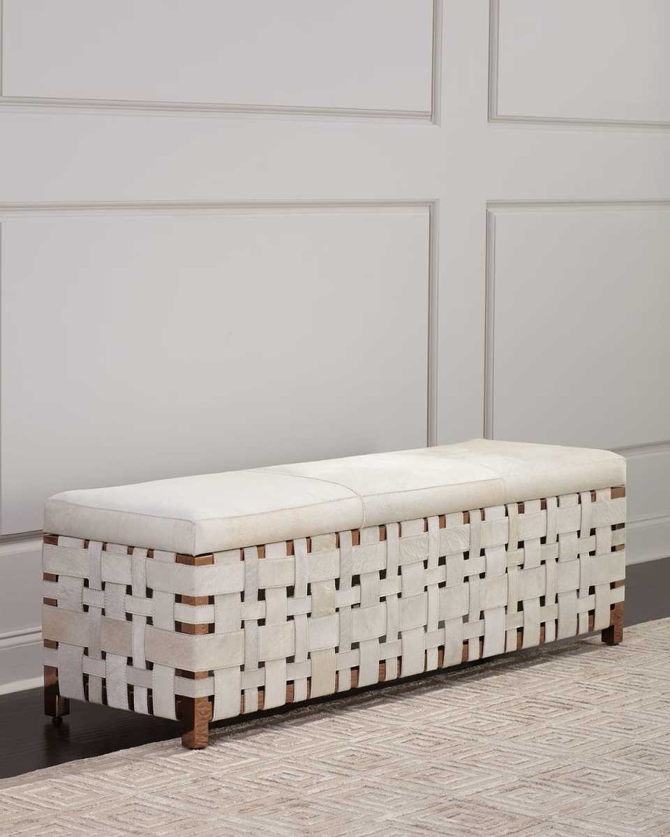 Ellis Hair Hide Bench