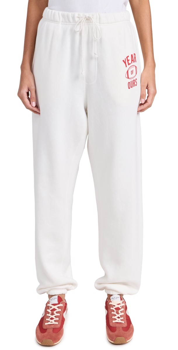 Year of Ours Year Football Sweatpants White