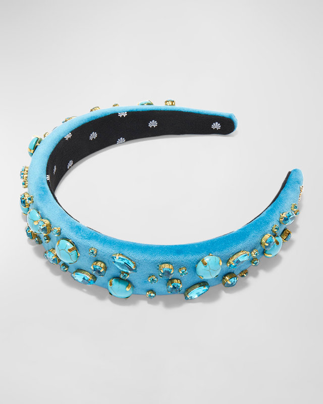 Alice Pebble Cabochon Embellished Headband