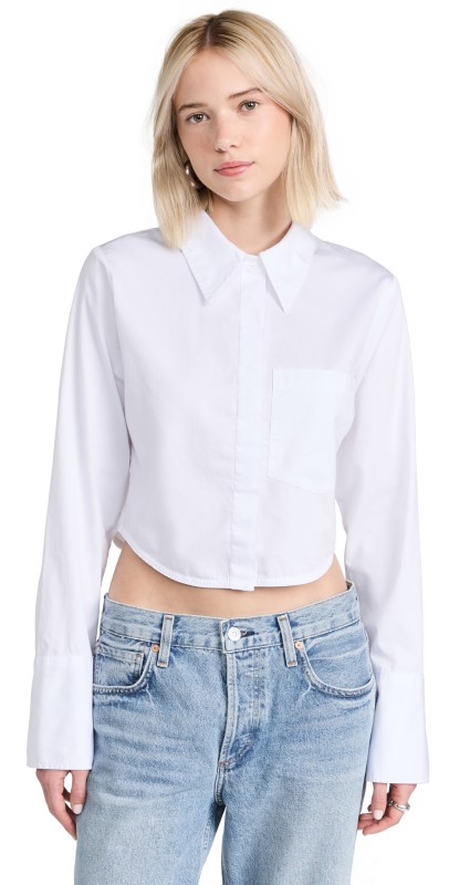 Citizens of Humanity Bea Crop Top White