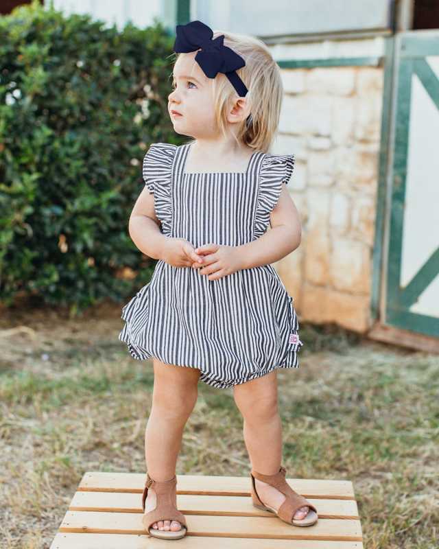 Girl's Shimmer Two-Piece Swimsuit and Bow Set, Size 3M-8