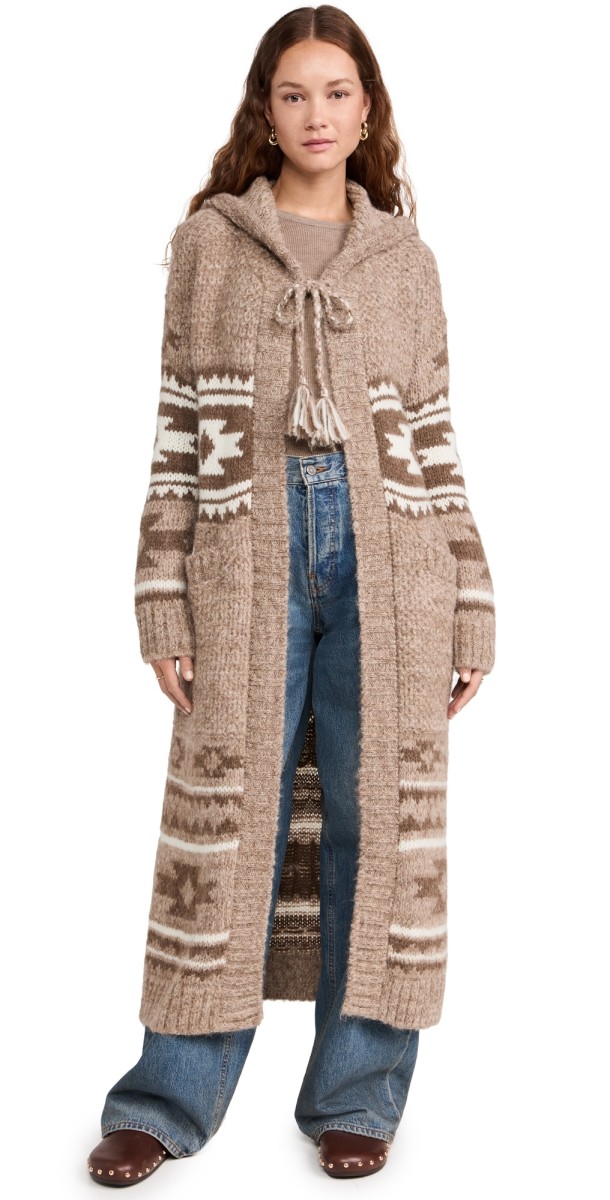 Faherty SPJ Hooded Duster Mocha Chahtah