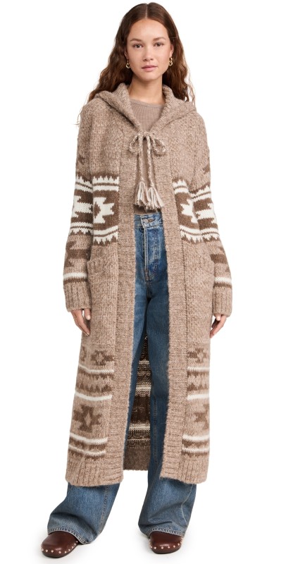 Faherty SPJ Hooded Duster Mocha Chahtah