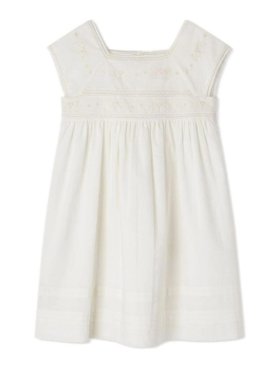Bonpoint Robe Au Genou - Blanc