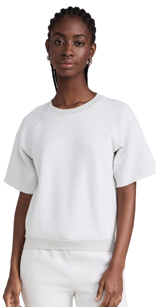 NSF Ripley Raglan Crew Sweatshirt Cement Grey