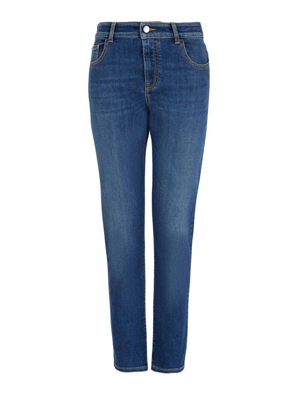 Emporio Armani Jean Droit - Bleu
