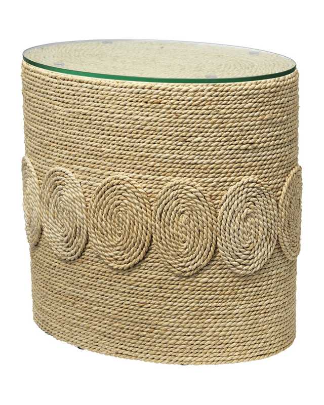 Barbados Oval Side Tab