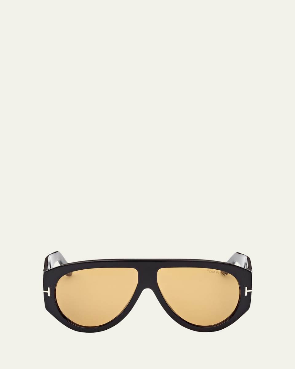 Bronson T-Monogram Round Acetate Sunglasses