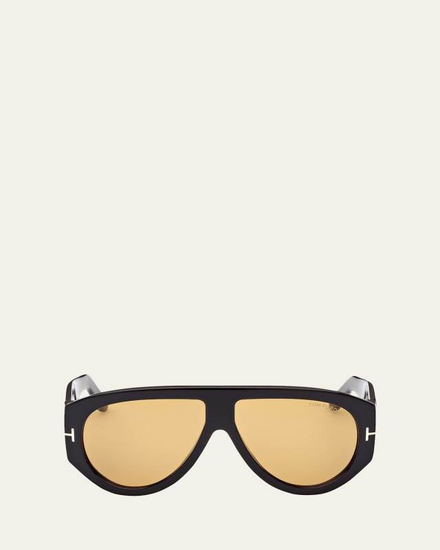 Bronson T-Monogram Round Acetate Sunglasses