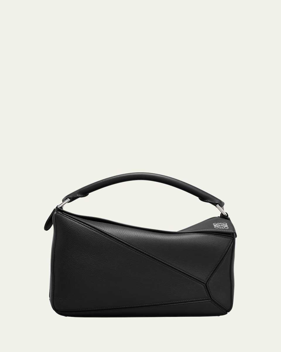 Puzzle Medium Top-Handle Bag in Leather