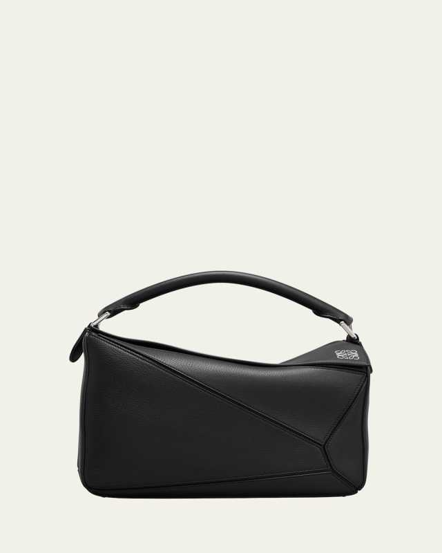 Puzzle Medium Top-Handle Bag in Leather