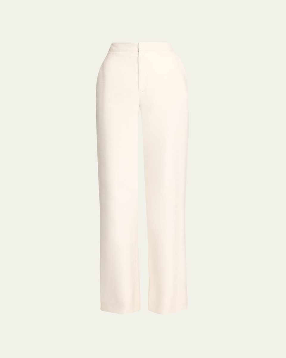 x Atelier Jolie Silk Wide-Leg Trousers