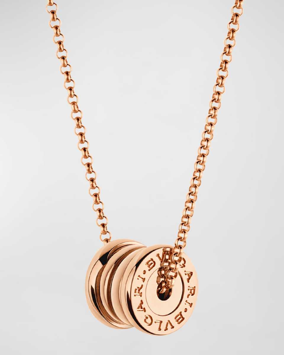 B. Zero1 Rose Gold Mini Pedant Necklace