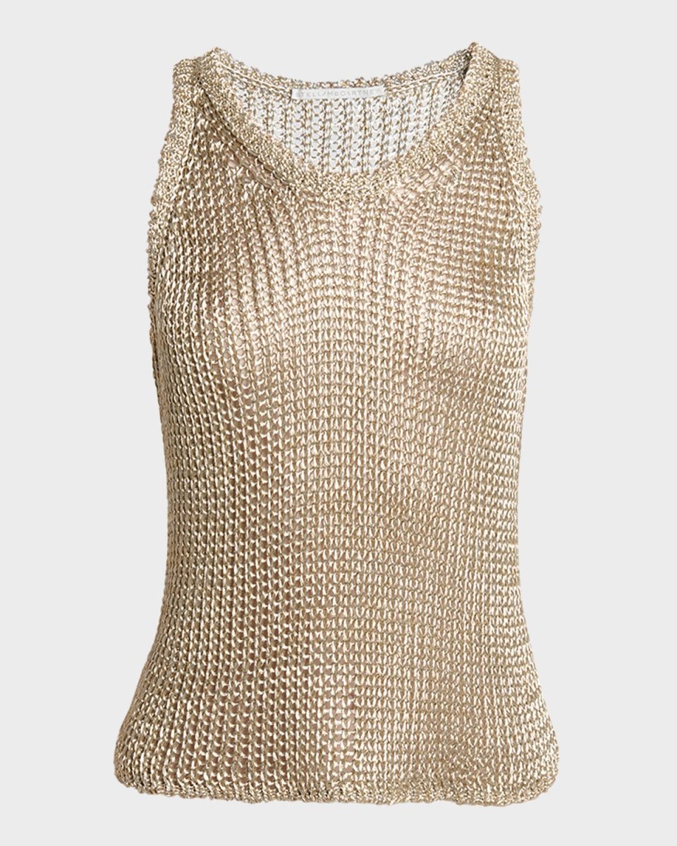 Metallic Knit Tank Top