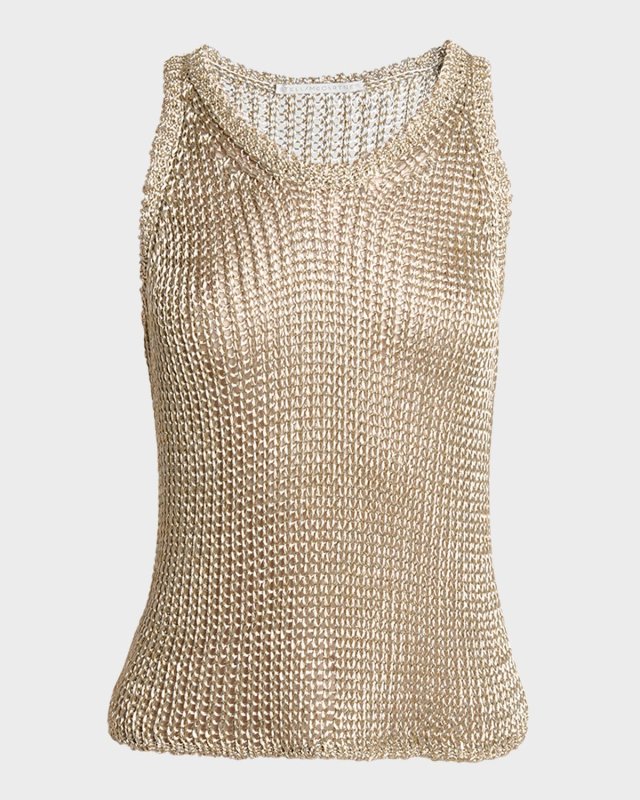 Metallic Knit Tank Top