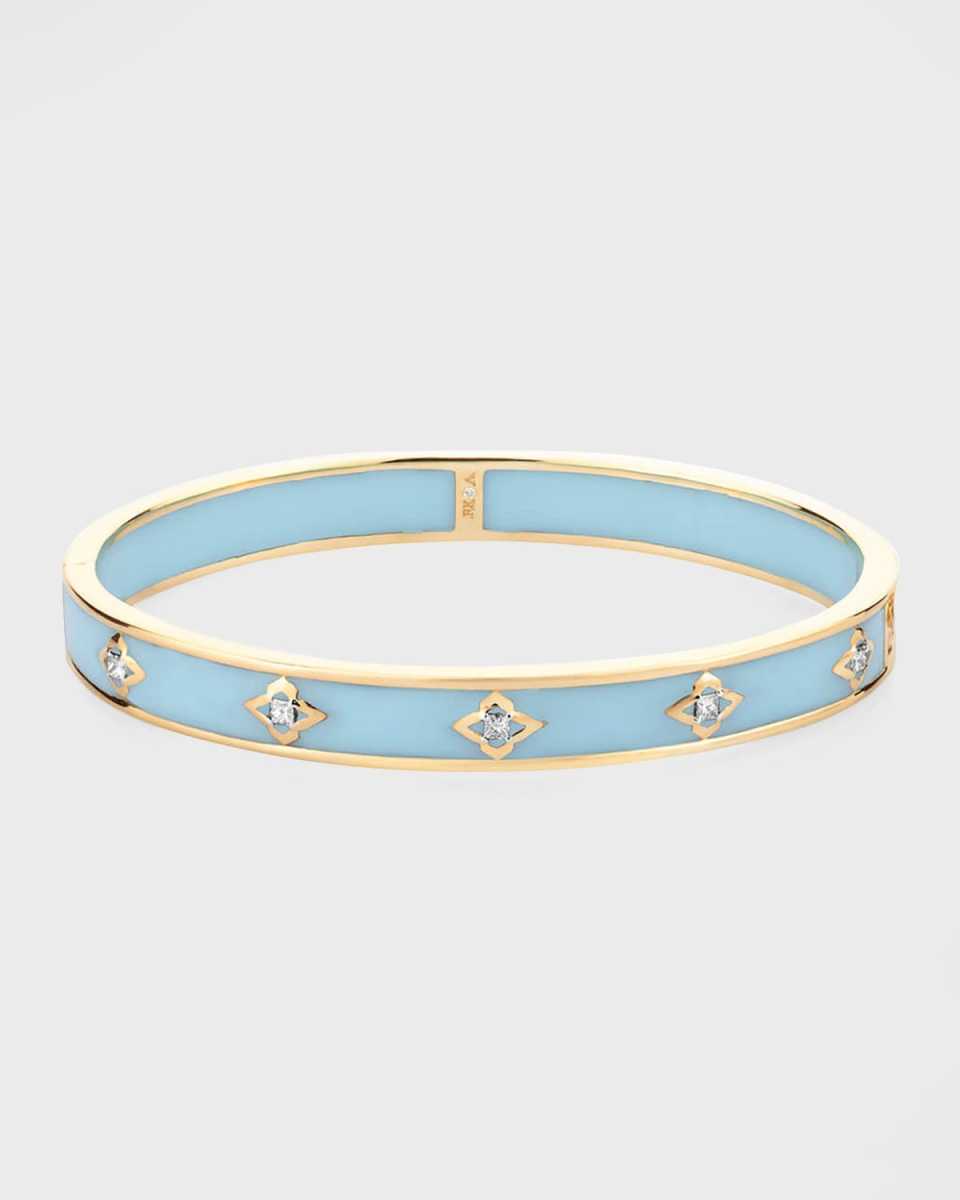 18Kt Yellow Gold Riva Blue Jodhpur Adventurous Bangle, 45mm x 55mm