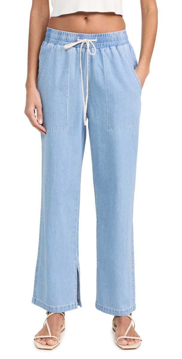 LNA Vinh Chambray Pants Faded Blue