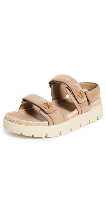 Tory Burch Kira Rope Sport Sandals Ceramic Taupe