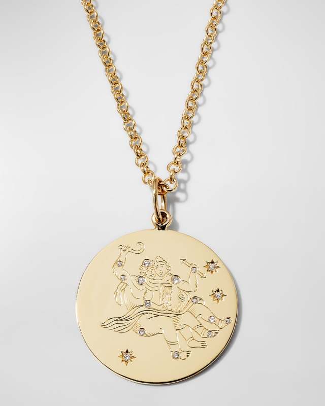 Yellow Gold Gemini Diamond Pendant