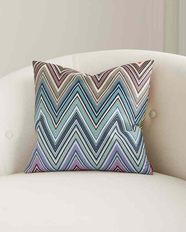 Kew Chevron Decorative Pillow, 16" Square