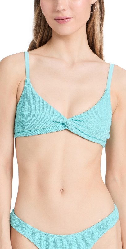 Good American Always Fits Twist Swim Top Pool005