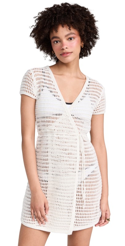 STAUD Spritz Dress Ivory