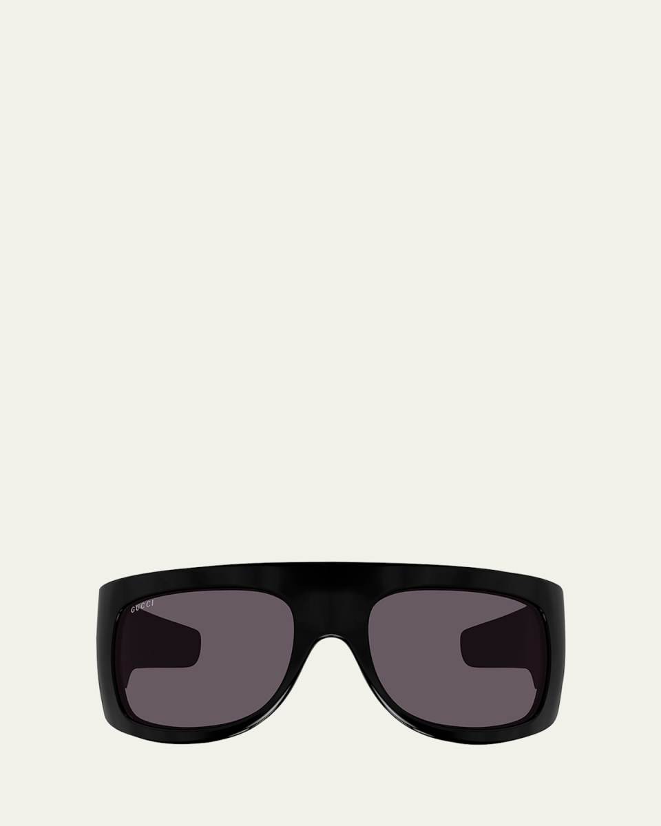 Monochrome Acetate Wrap Sunglasses