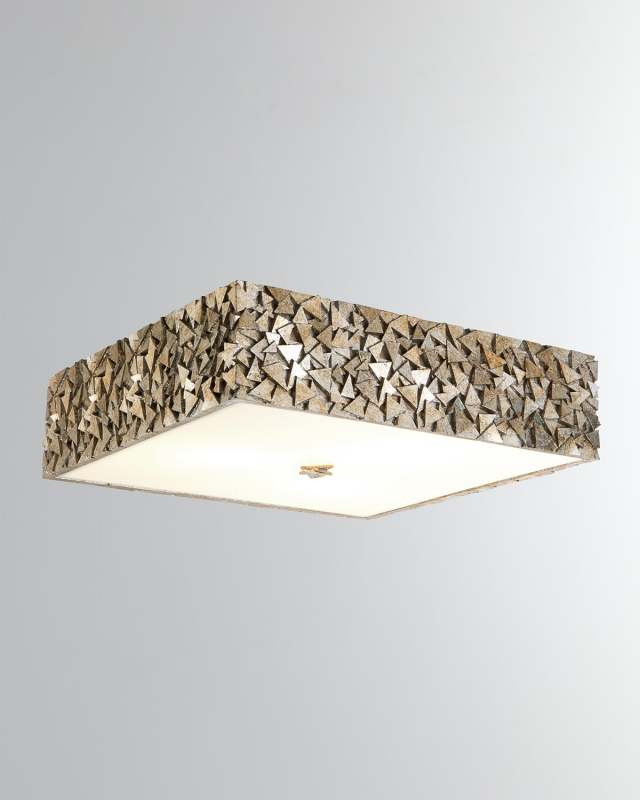 Mosaic 3-Light Square Ceiling Light, 16"