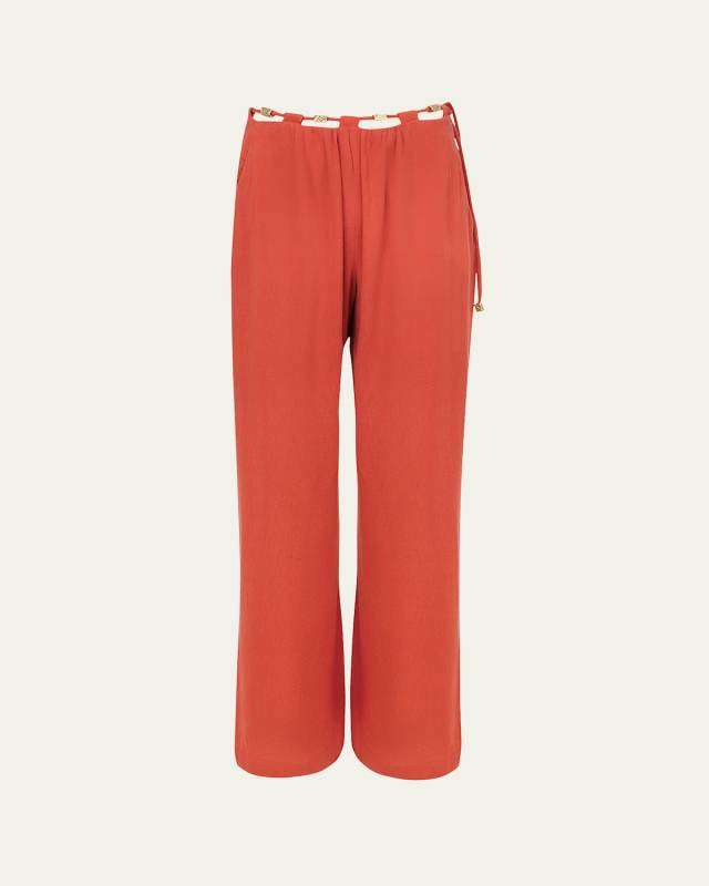 Miko High-Rise Straight-Leg Pants