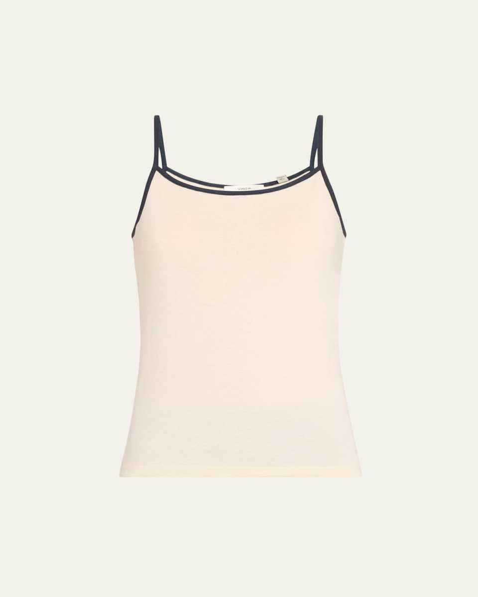Tipped Pima Cotton Cami