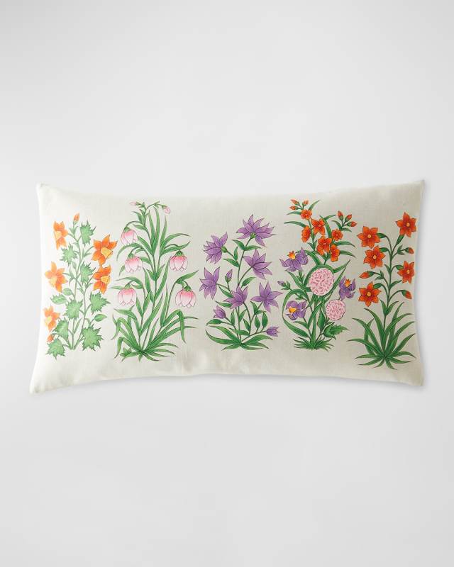 Garden Party Bolster Pillow, 17" x 32"