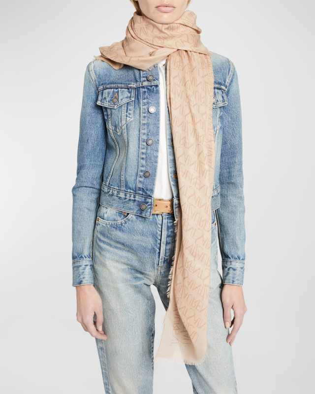 Grand Impression Cashmere-Blend Square Scarf