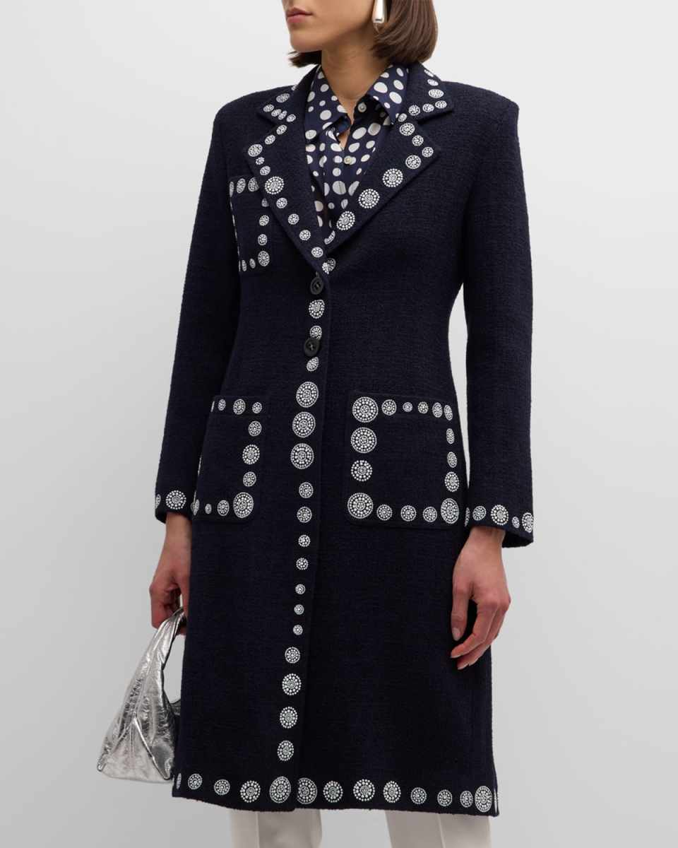 Dot Dotism Embellished Midi Coat