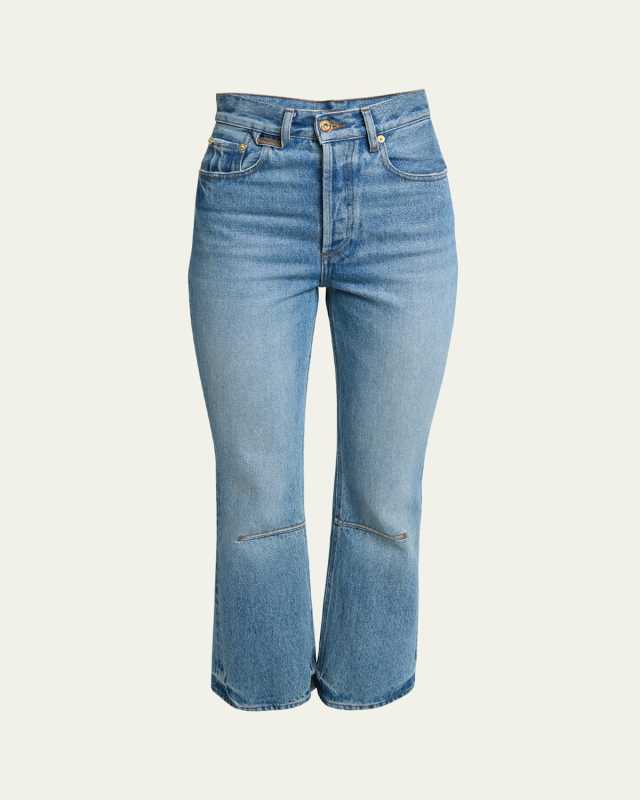 Court Cropped Flared Jeans