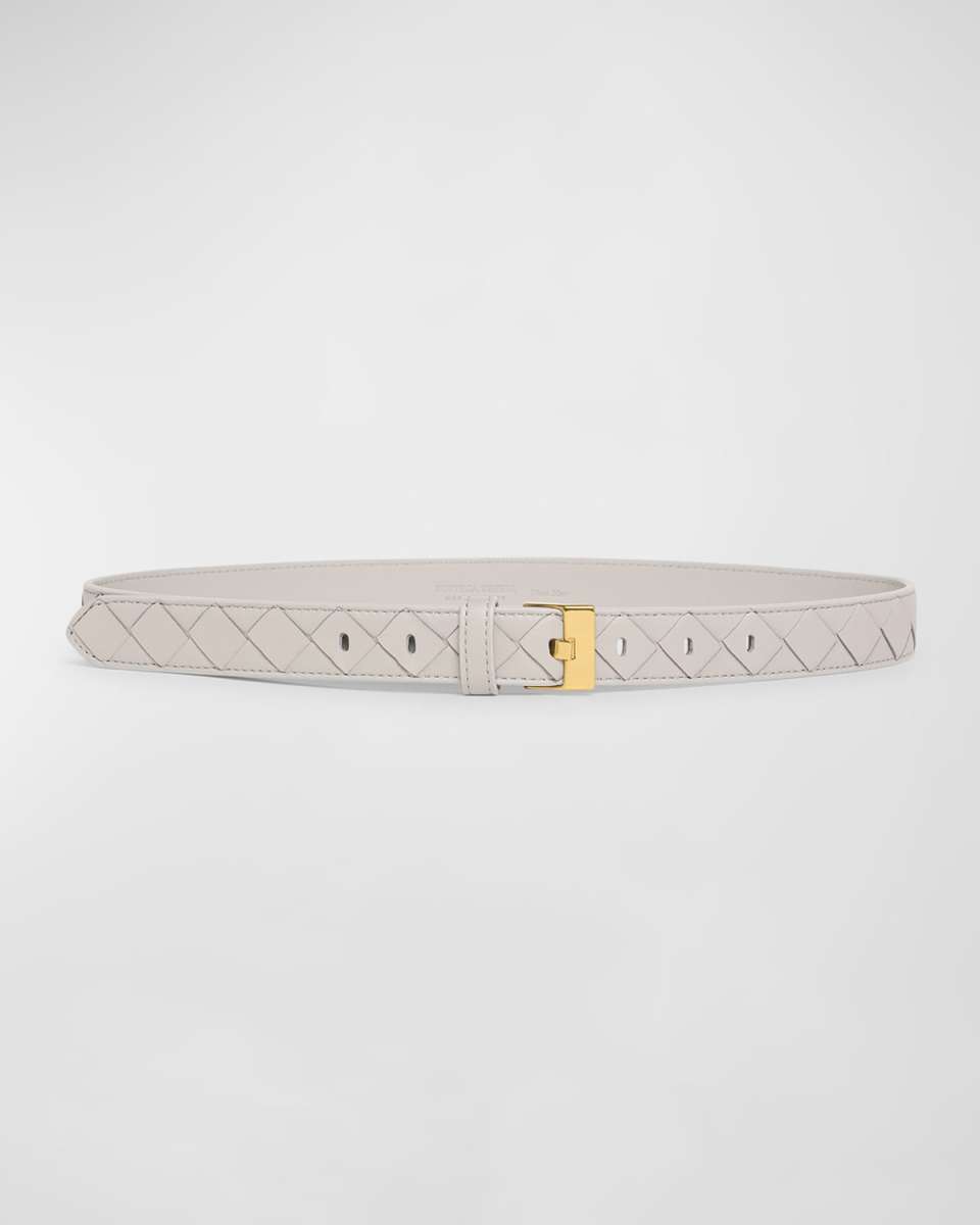 Woven Leather & Brass Belt