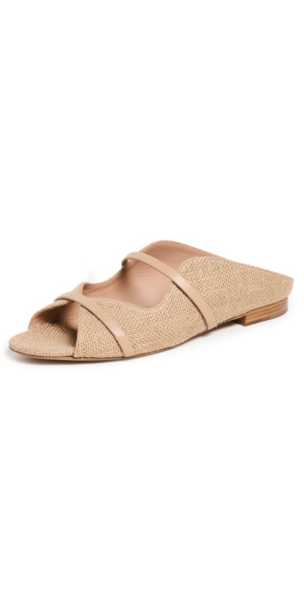 Malone Souliers Norah Flats 10mm Oatmeal