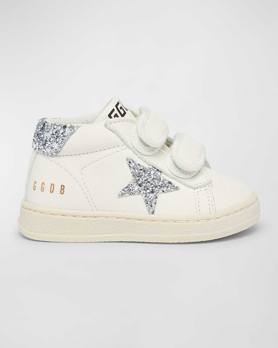 Girl's June Glitter Star Nappa Leather Sneakers, Baby/Toddler