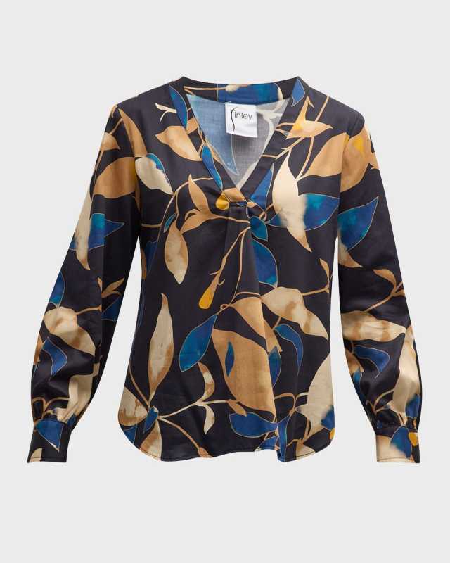 Celeste Floral-Print Cotton Top