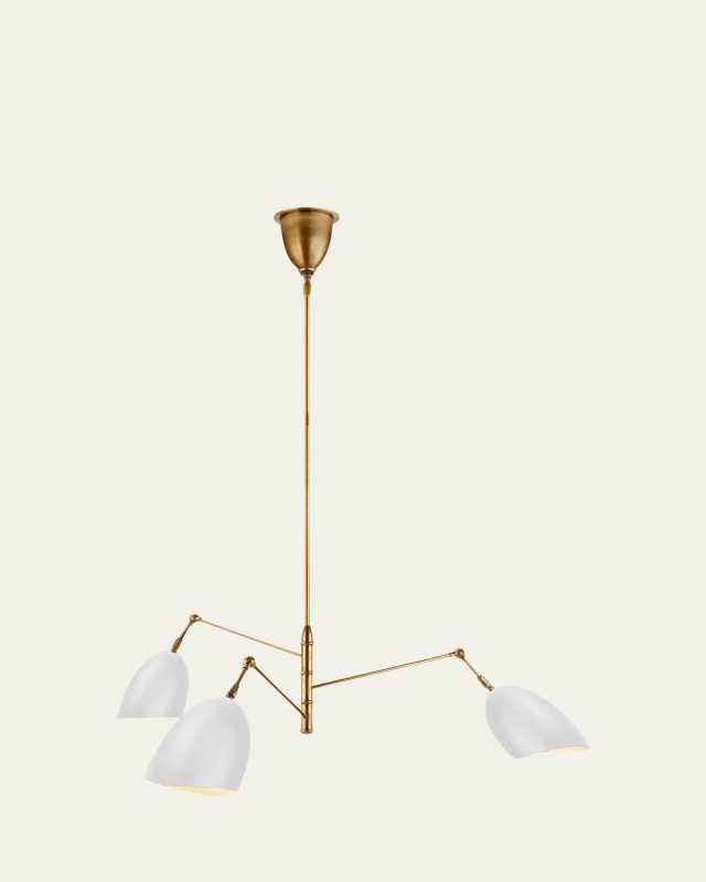 Sommerard Medium Triple Arm Chandelier By AERIN