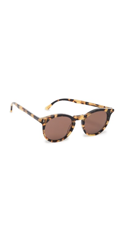 Illesteva Sterling Sunglasses Tortoise with Brow