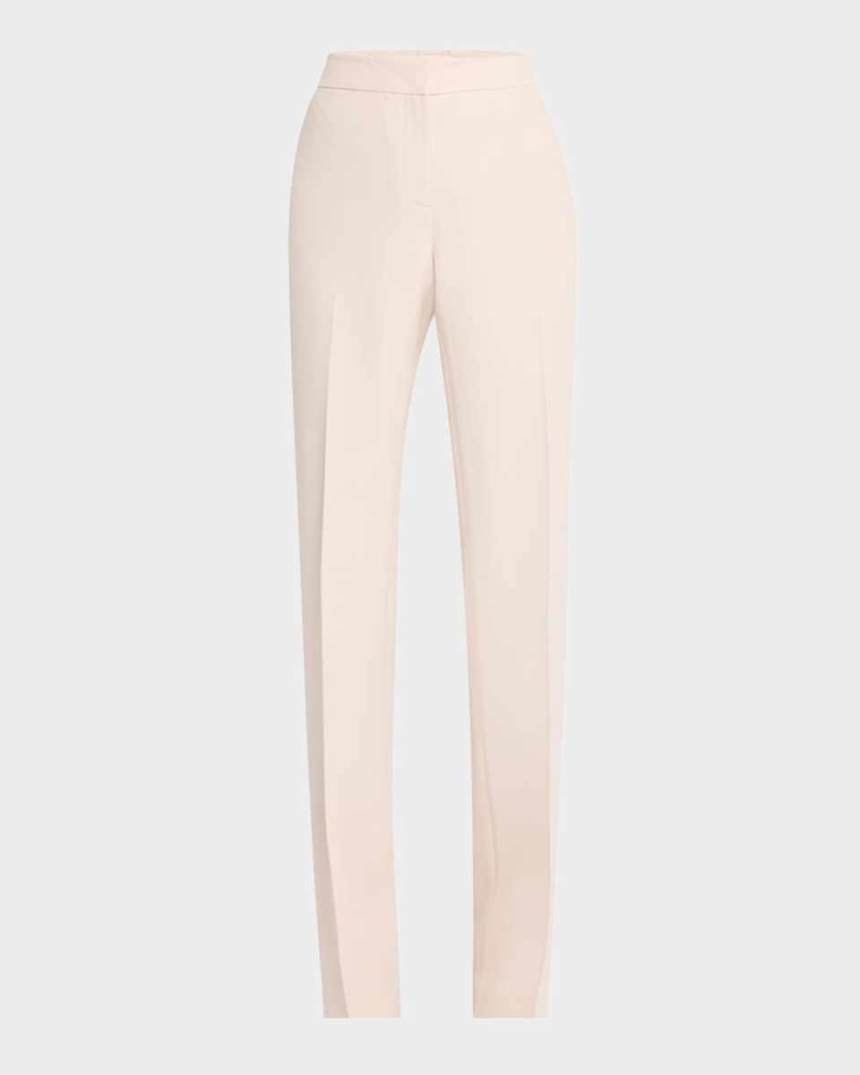 Barrow Straight-Leg Wool-Silk Pants