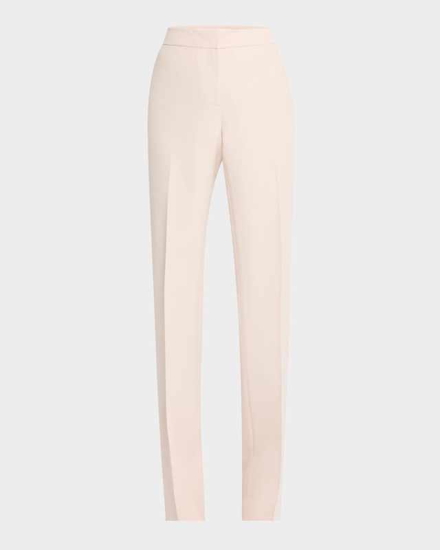 Barrow Straight-Leg Wool-Silk Pants