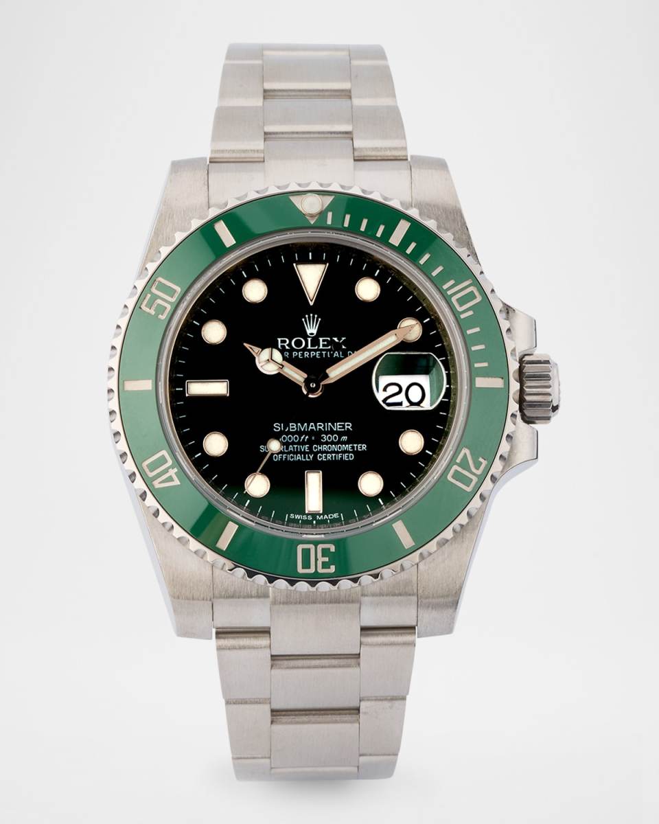 Rolex Stainless Steel and Ceramic Submariner Date 40mm Vintage Watch