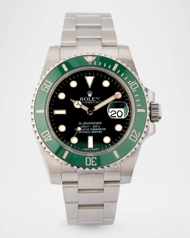 Rolex Stainless Steel and Ceramic Submariner Date 40mm Vintage Watch