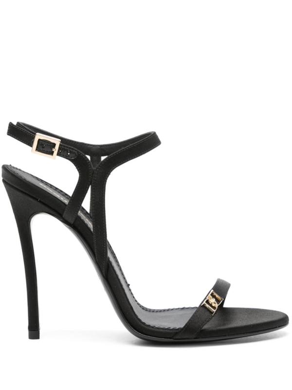 115mm satin sandals