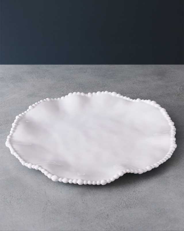 VIDA Alegria 11" Dinner Plates, Set of 4 (White)