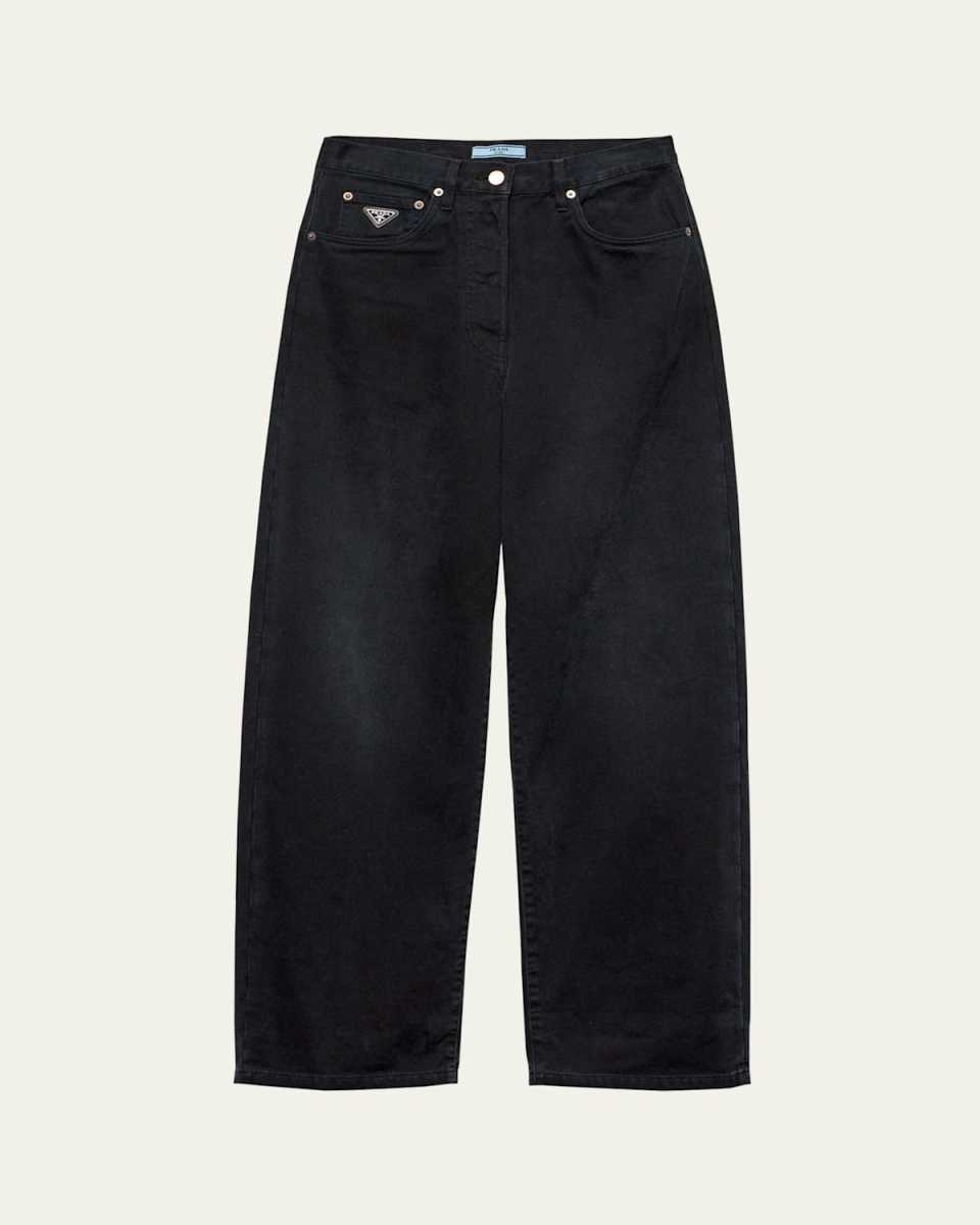 Straight Leg Denim Pants