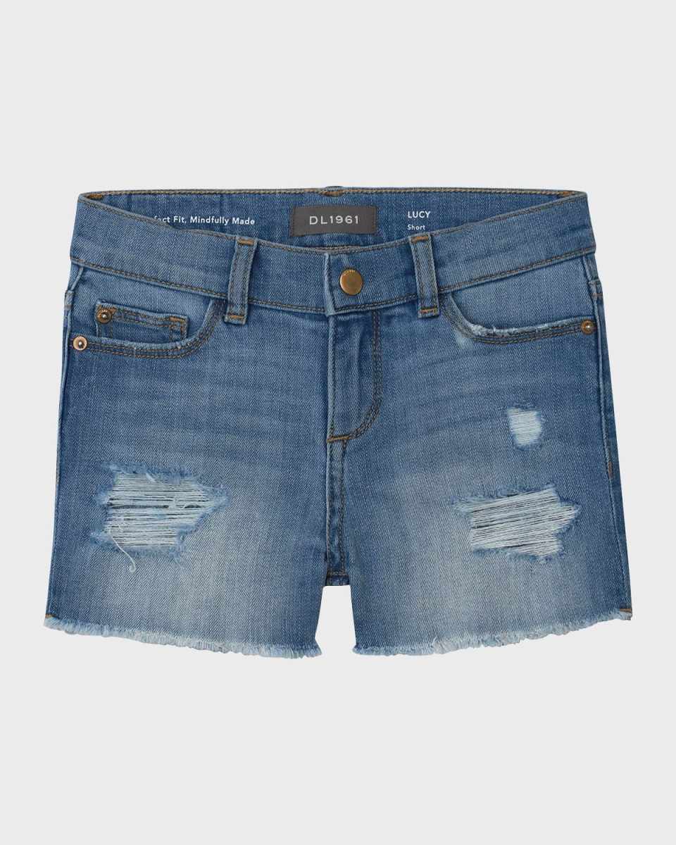 Girl's Lucy Cut Off Denim Shorts, Size 7-