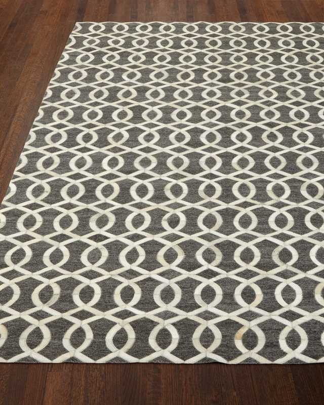 Windrose Hairhide Rug, 8' x 11'